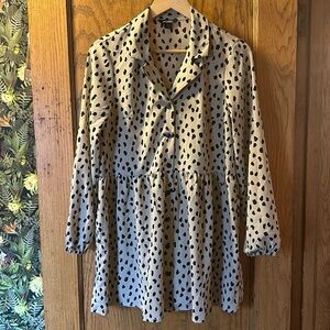 Leopard mini dress, altered